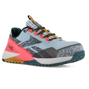 NANO X1 ADVENTURE WORK RB382 Women's Athletic Work Shoe - Slate Blue and Salmon